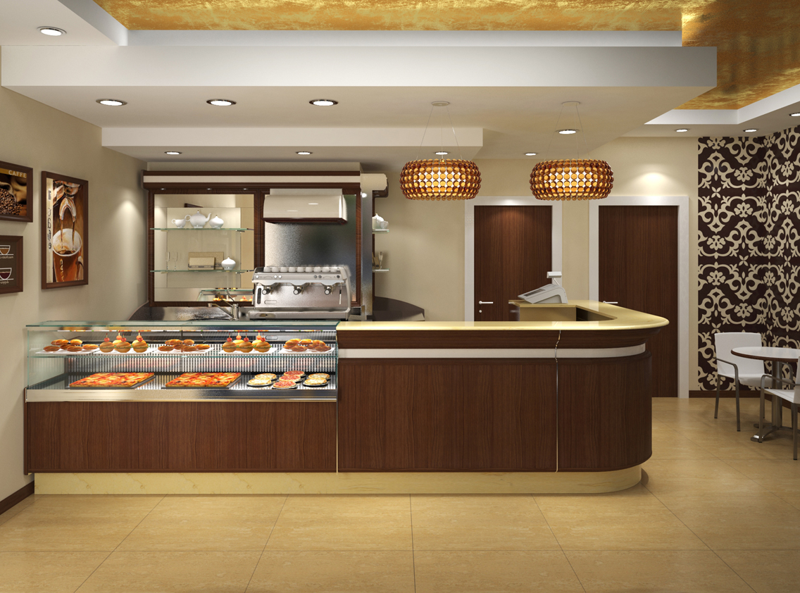 Rendering 3D Bar, Ristoranti, Pizzerie, etc. CAGLIARI | SABA ARREDAMENTI
